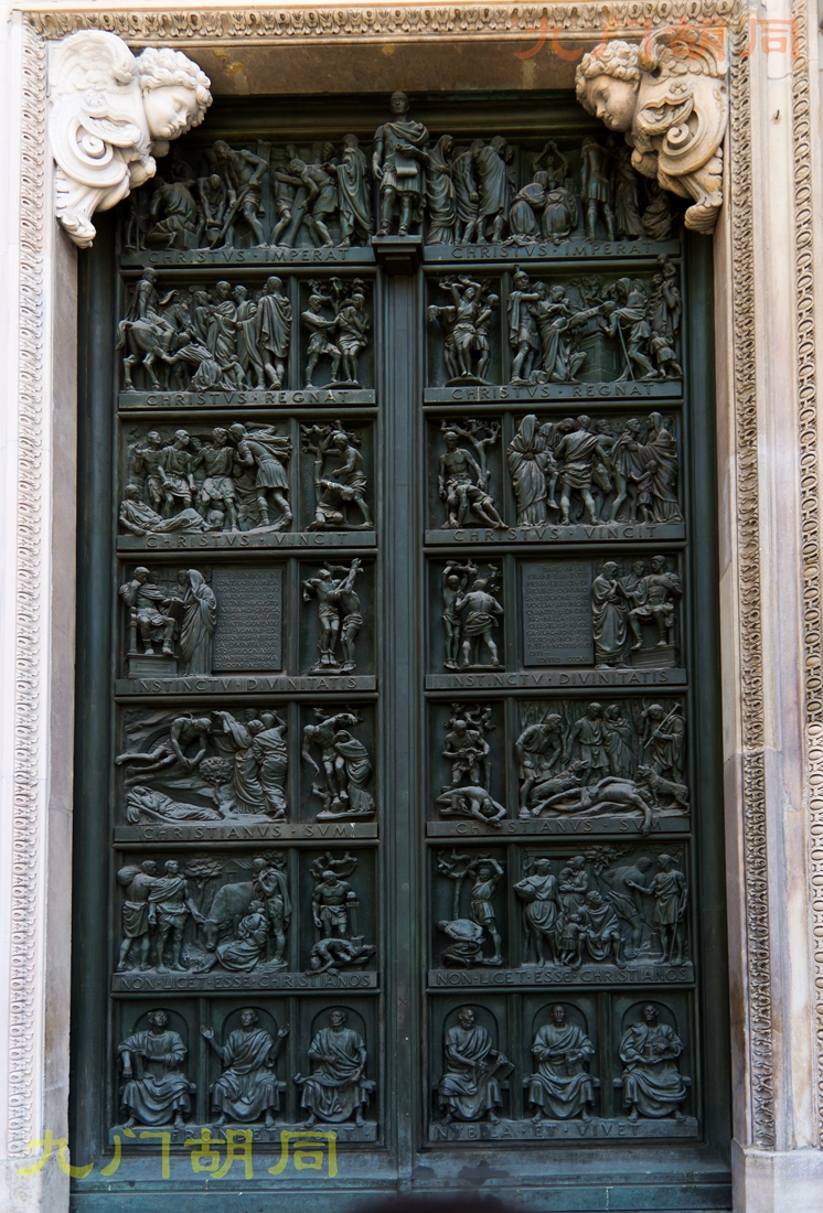 意大利旅游米兰大教堂,欧洲怀旧复古老片意大利