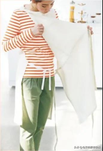 前后双面系带围裙效果附图纸,宝宝前后双面系带围裙