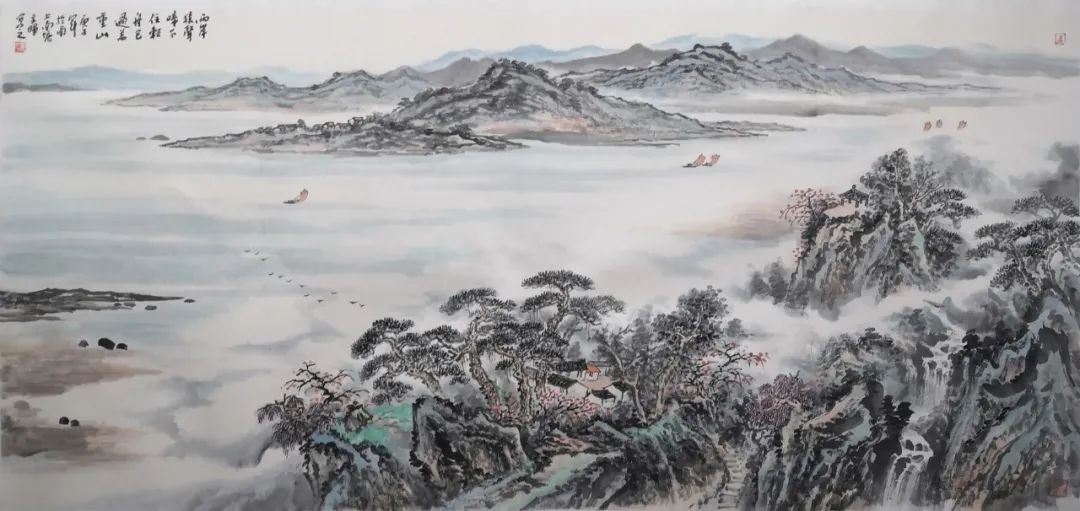「艺展中国」汪文晖国画山水作品欣赏（2021迎春展）