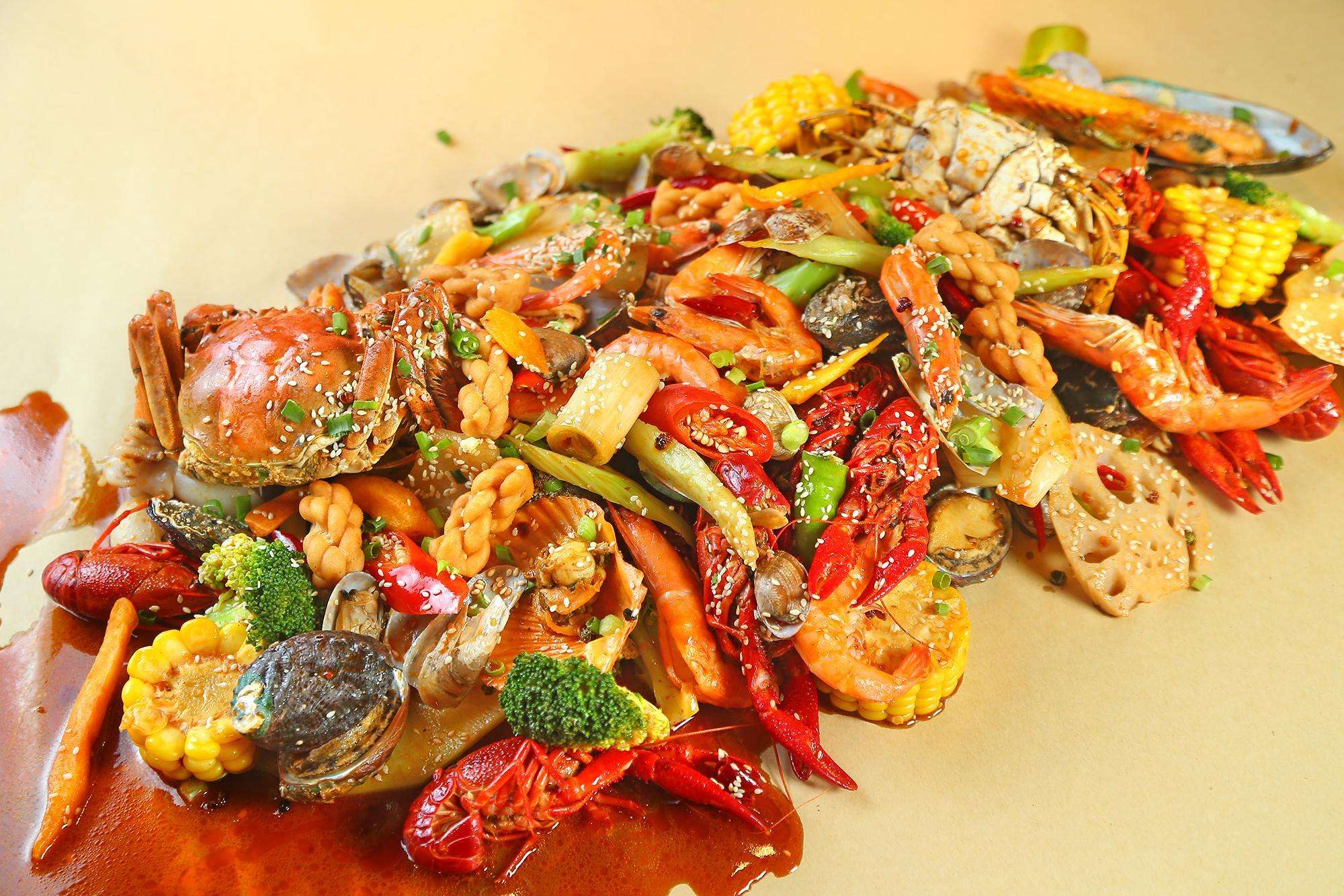 手抓海鲜做法家庭版,cajun手抓海鲜教程