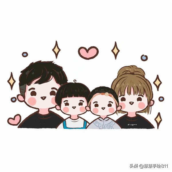 蜡笔娃娃手绘头像可爱,卡通女生头像小清新可爱简单手绘