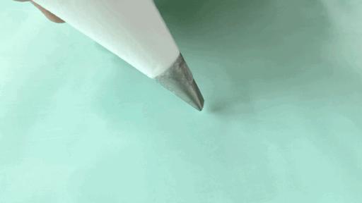 向日葵裱花手法教程简单易学,蛋糕裱花入门基础手法