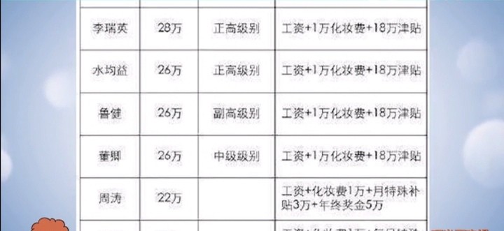 谢娜月薪,谢娜工资