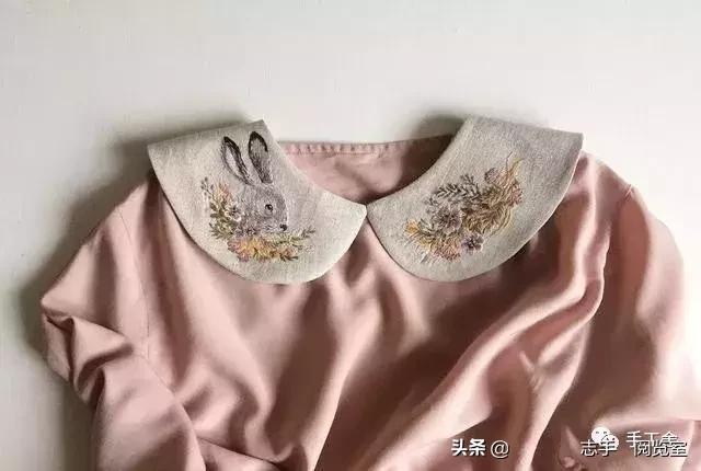 领口刺绣小花朵,刺绣花朵500种图片大全