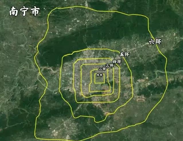 地级市和北京六环的发展对比,北京5环和广州外环面积对比