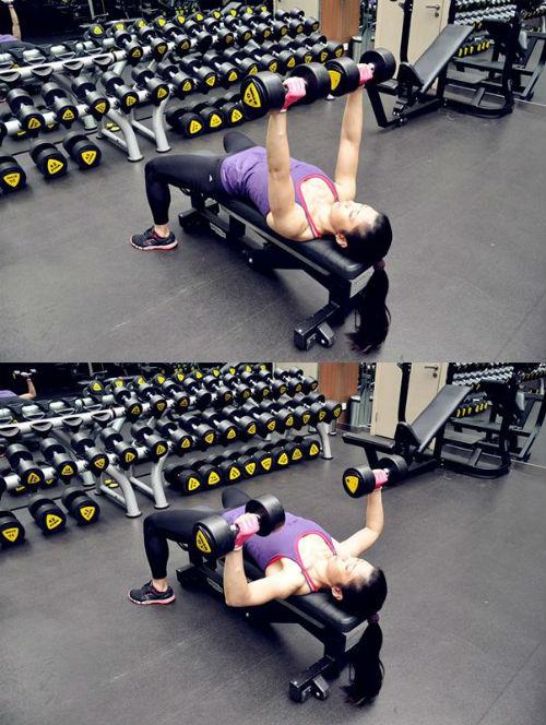 女生哑铃训练动作大全,哑铃减肥动作女生