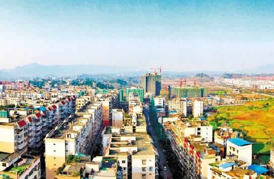 重庆第一大镇建成区,重庆南部一座小城