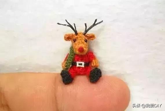 100种超迷你钩针小物钥匙包教程,100种超迷你钩针小物圣诞老人