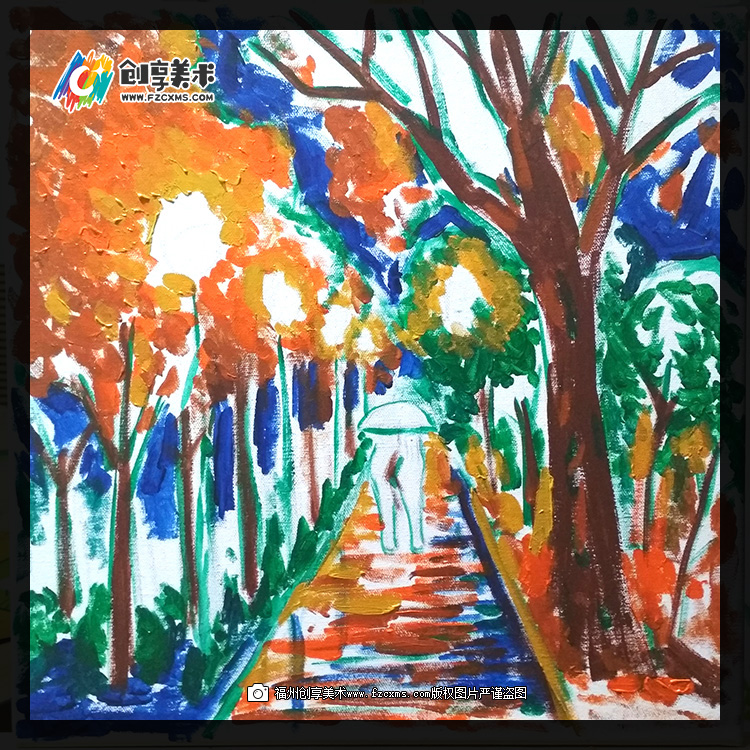 丙烯画教程入门视频风景画,丙烯画教程简单风景椰子树