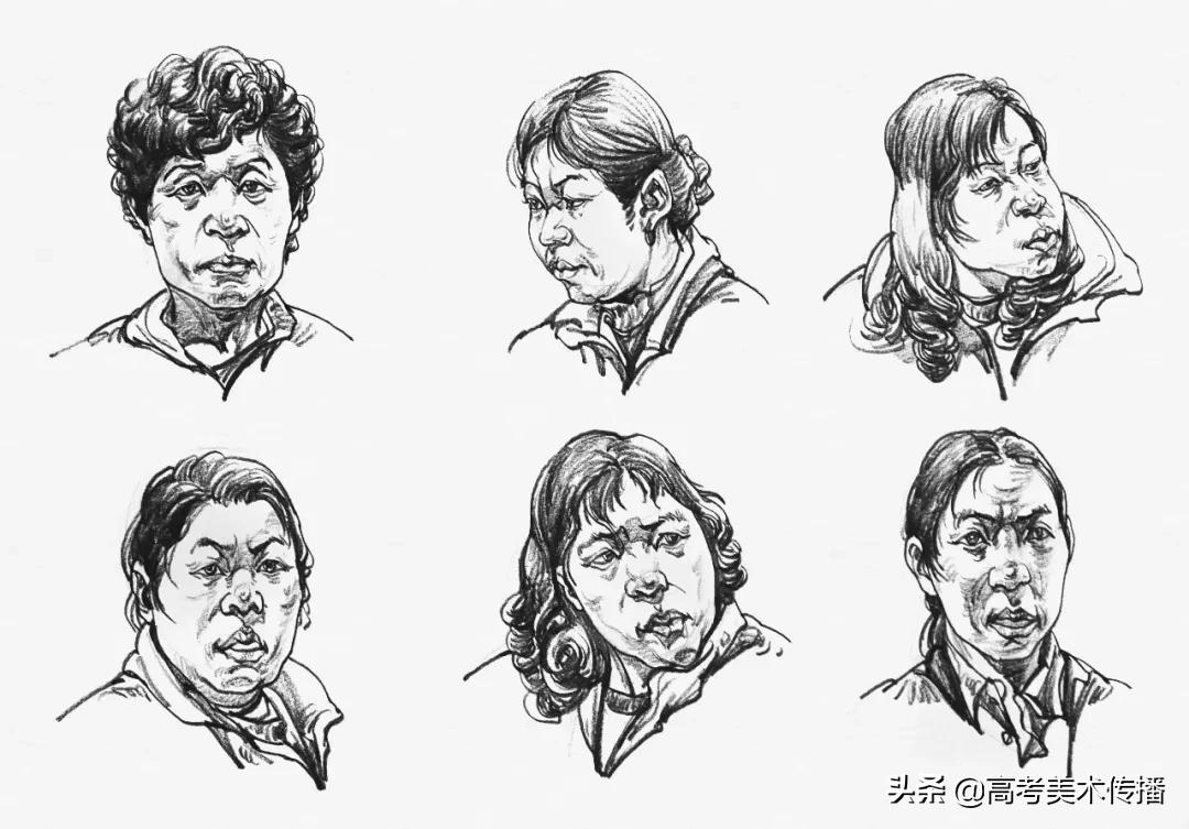 速写五官技法,速写五官的画法精讲