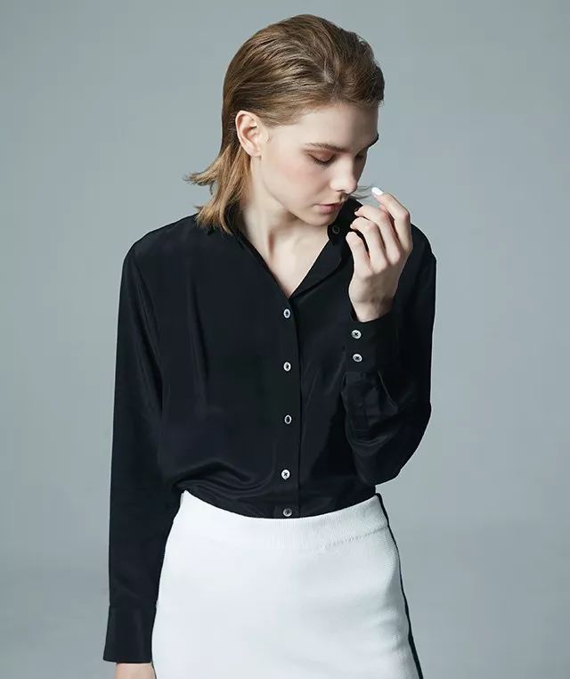 高级真丝女士衬衣图片,轻奢高级感真丝衬衣