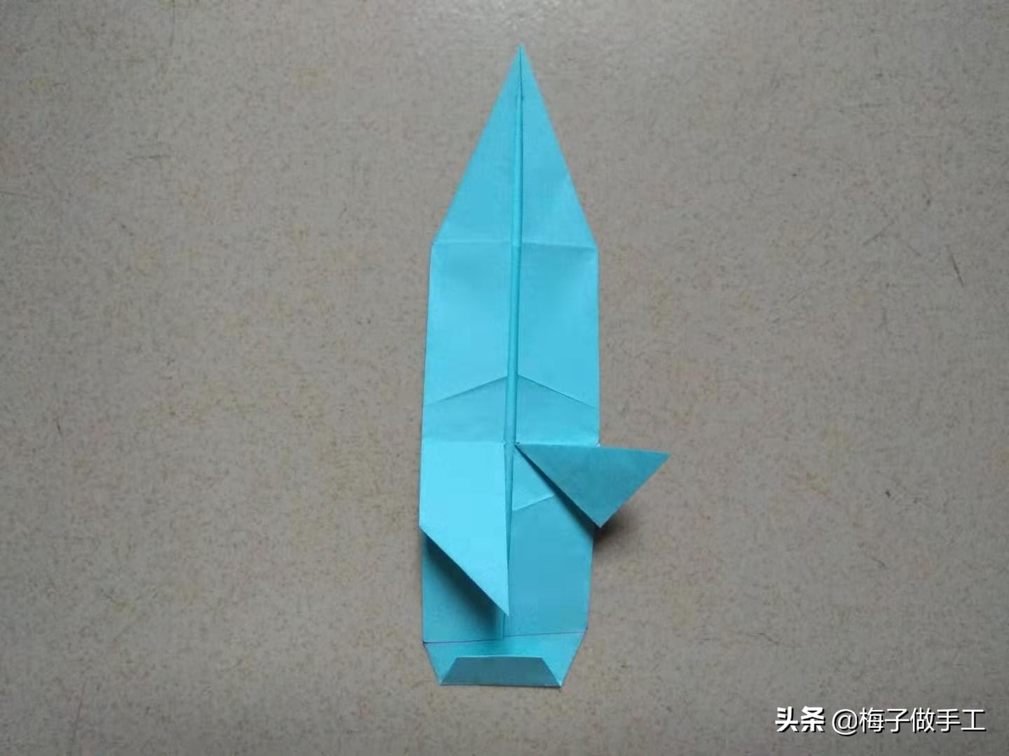 儿童手工折纸制作宝剑,又简单又好玩的手工折纸武器