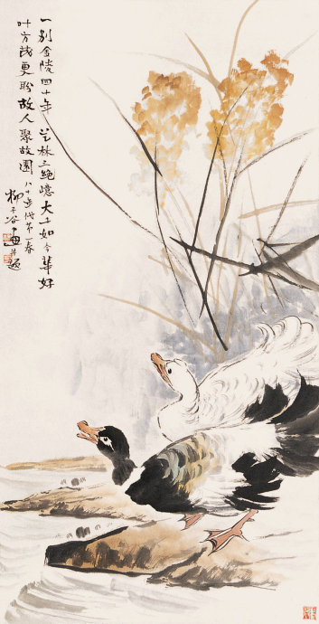 柳子谷花鸟画作品大全图文,柳子谷花鸟作品大全