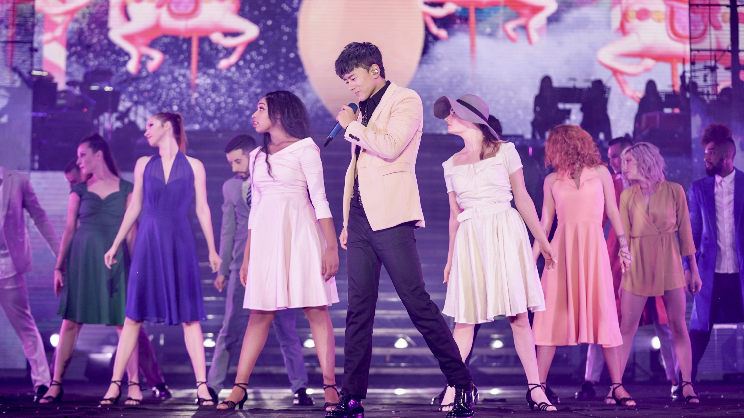 张杰上海演唱全程,张杰陈立农萧敬腾袁娅维