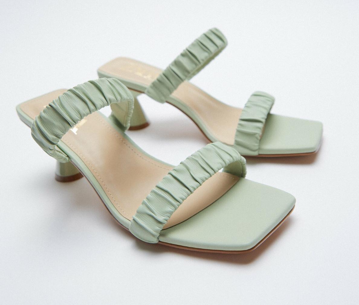 zara高跟鞋日常穿搭款,zara蝴蝶结高跟鞋bling