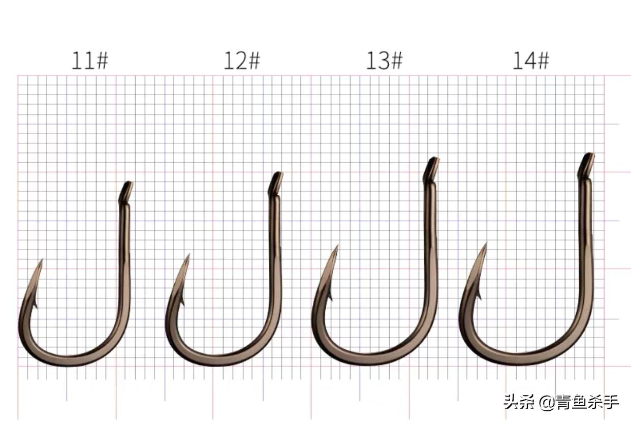 钓大青鱼钩选择多大的合适,钓青鱼最佳鱼钩选择
