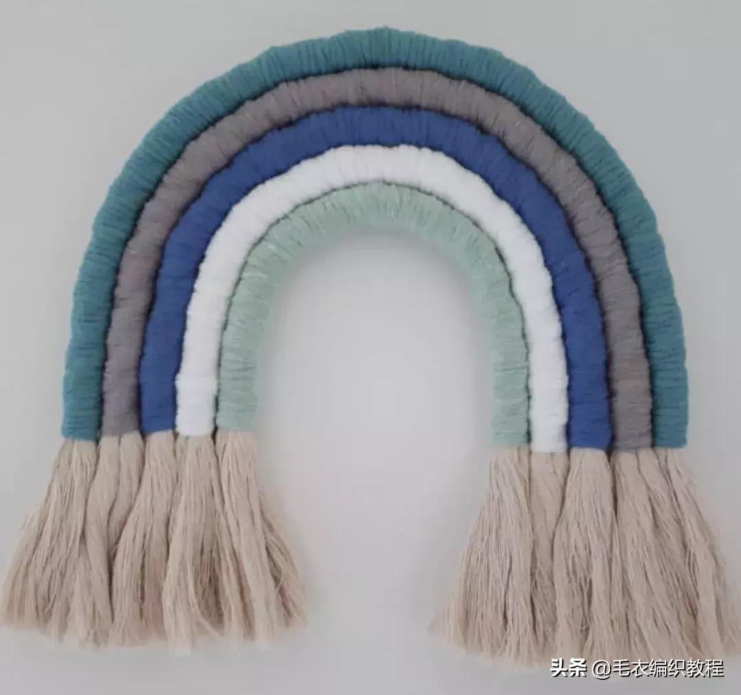 简单易做的挂毯,自制彩虹挂毯