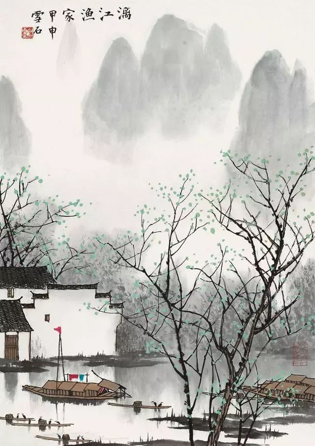 白雪石笔下的漓江山水,如诗如画的漓江山水