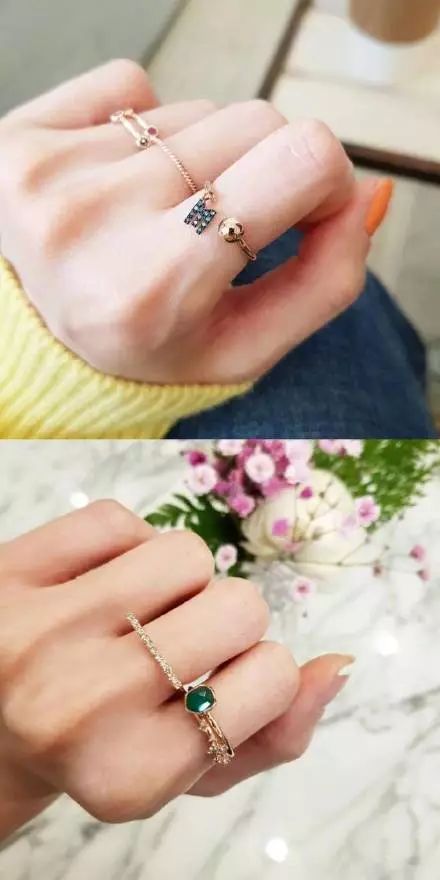 转运招财戒指女气质不掉色,戒指ins小众不掉色招财转运