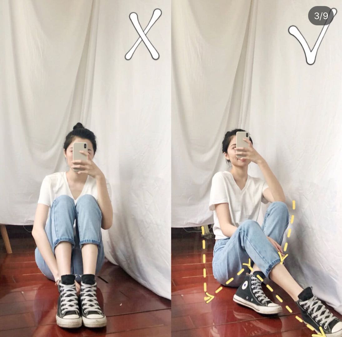 拍照姿势外景女人站姿4至5个人,在家自拍怎么拍出高级感拍照姿势