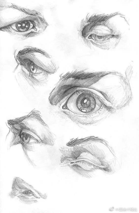 简笔画古风眼睛100种画法,古风眼睛100种画法简单