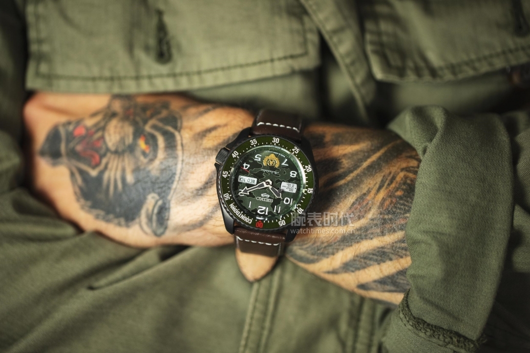 精工5号街霸机械表什么表带好看,精工5号黑红款