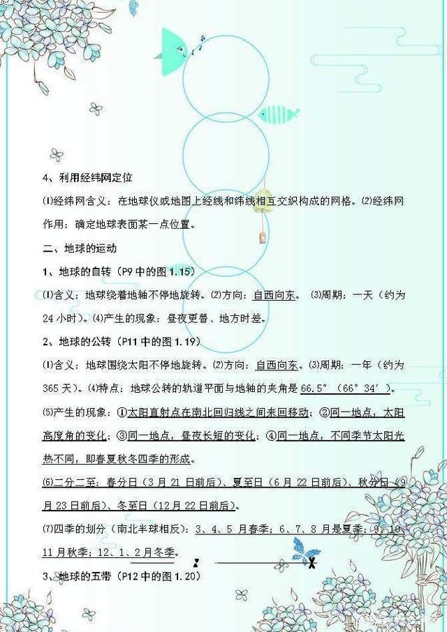 初中地理复习资料必备有图,初中地理会考复习资料书