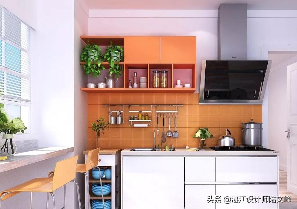 厨房贴网红小白砖好看吗,800x800瓷砖上墙厨房好看吗