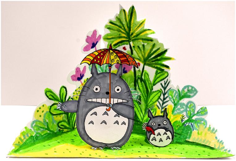 油彩儿童创意画简单,儿童梦幻画教程