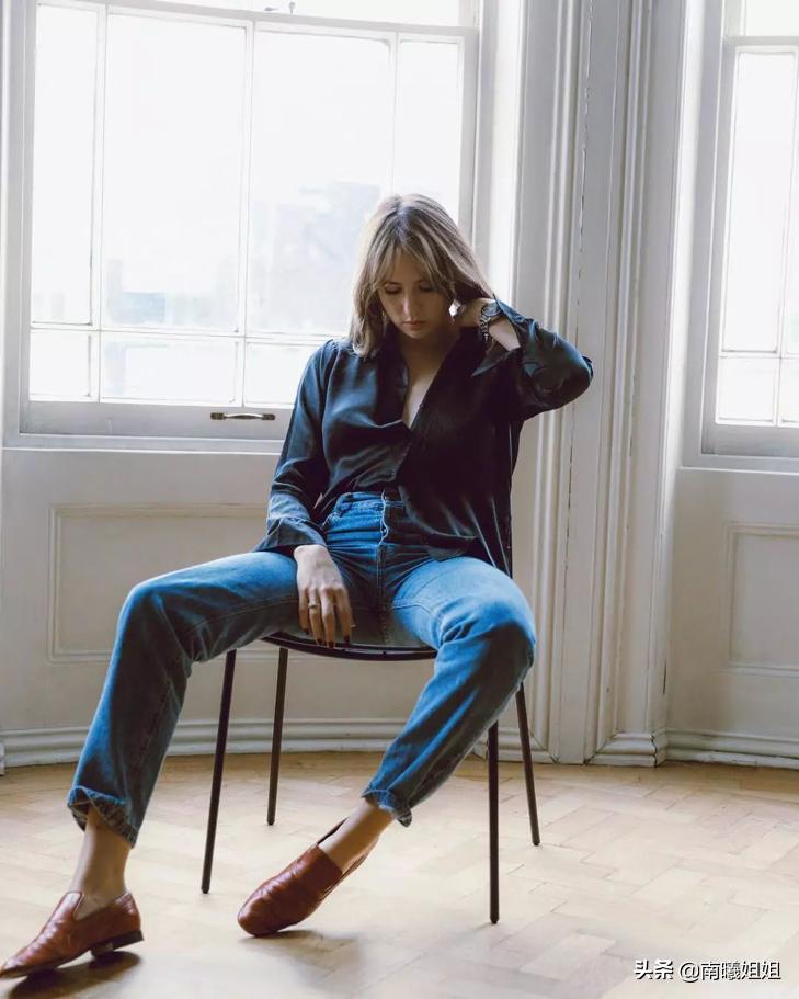 粗跟小个子洋气尖头鞋,尖头鞋子显高高级百搭