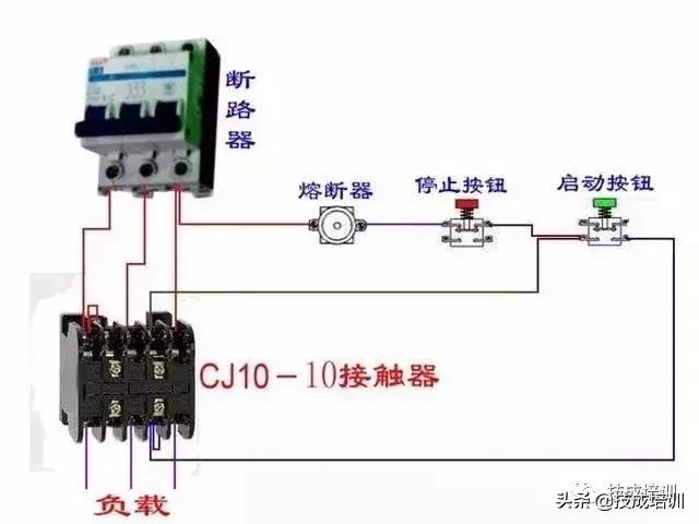 断路器电流互感器电表正确接线法,定时开关交流接触器和电表接线图
