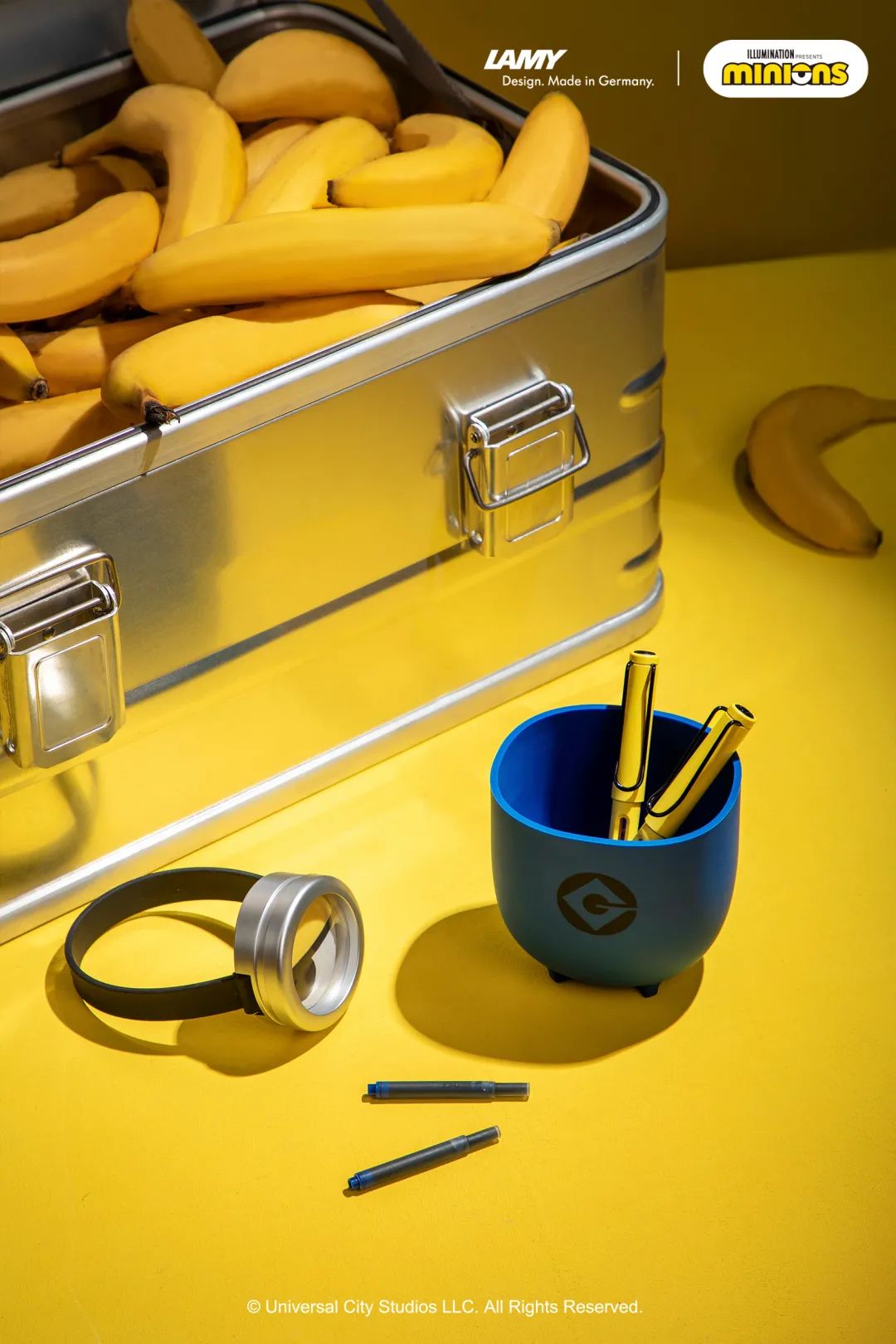 环球影城联名款小黄人钢笔,凌美环球影城联名钢笔