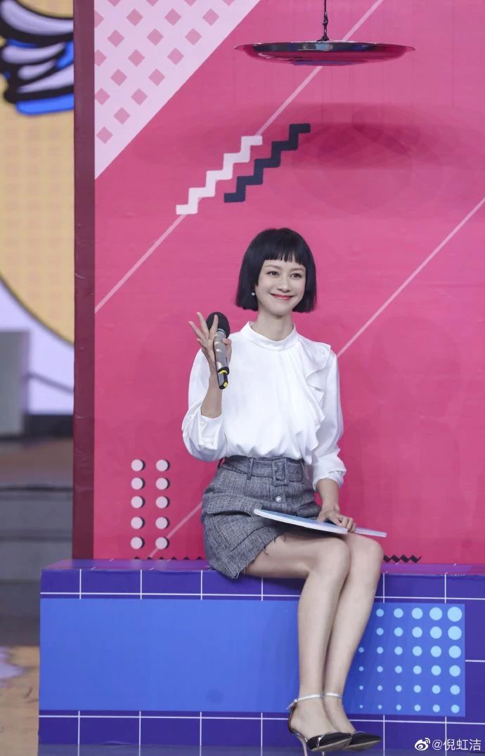 倪虹洁短发油头,倪虹洁短发造型图片