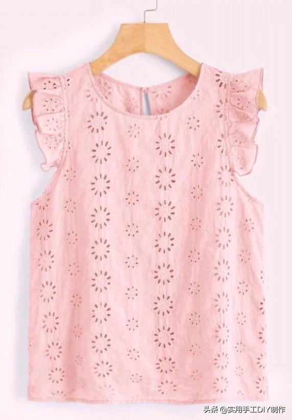 时尚原创设计蕾丝上衣,设计师款棉麻蕾丝上衣夏