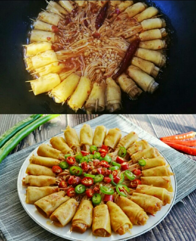 金针菇和菠菜吃撑了会不会长肉,金针菇这样做简直是太好吃了