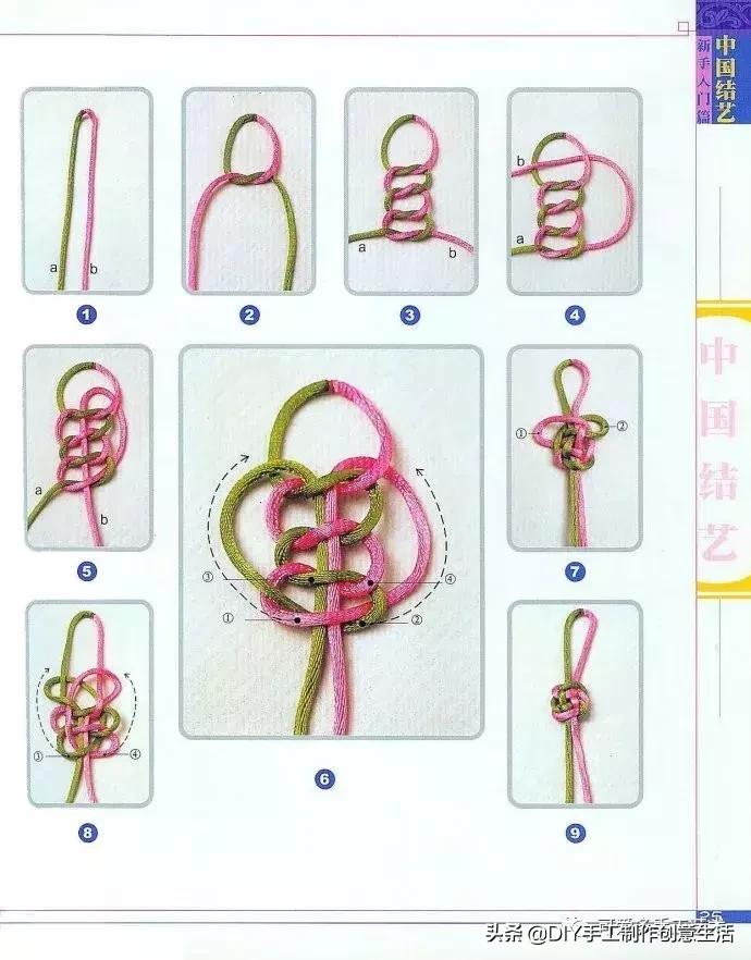 中国结编绳的编法视频教程,中国结编绳简单编法步骤