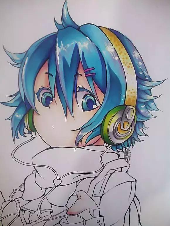 超详细马克笔教程，教你一步一步用马克笔手绘二次元教程！