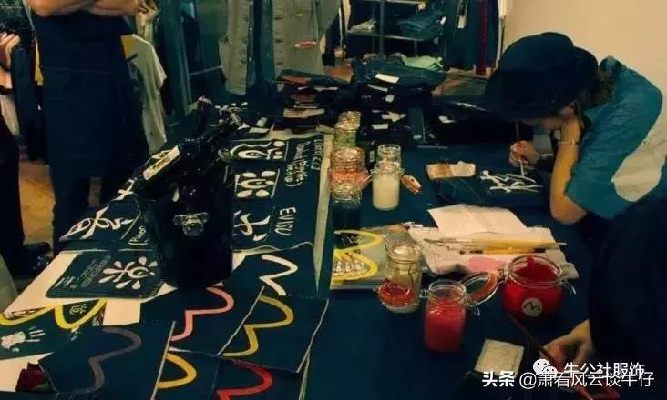 evisu刺绣夹克修复,evisu牛仔夹克手绘