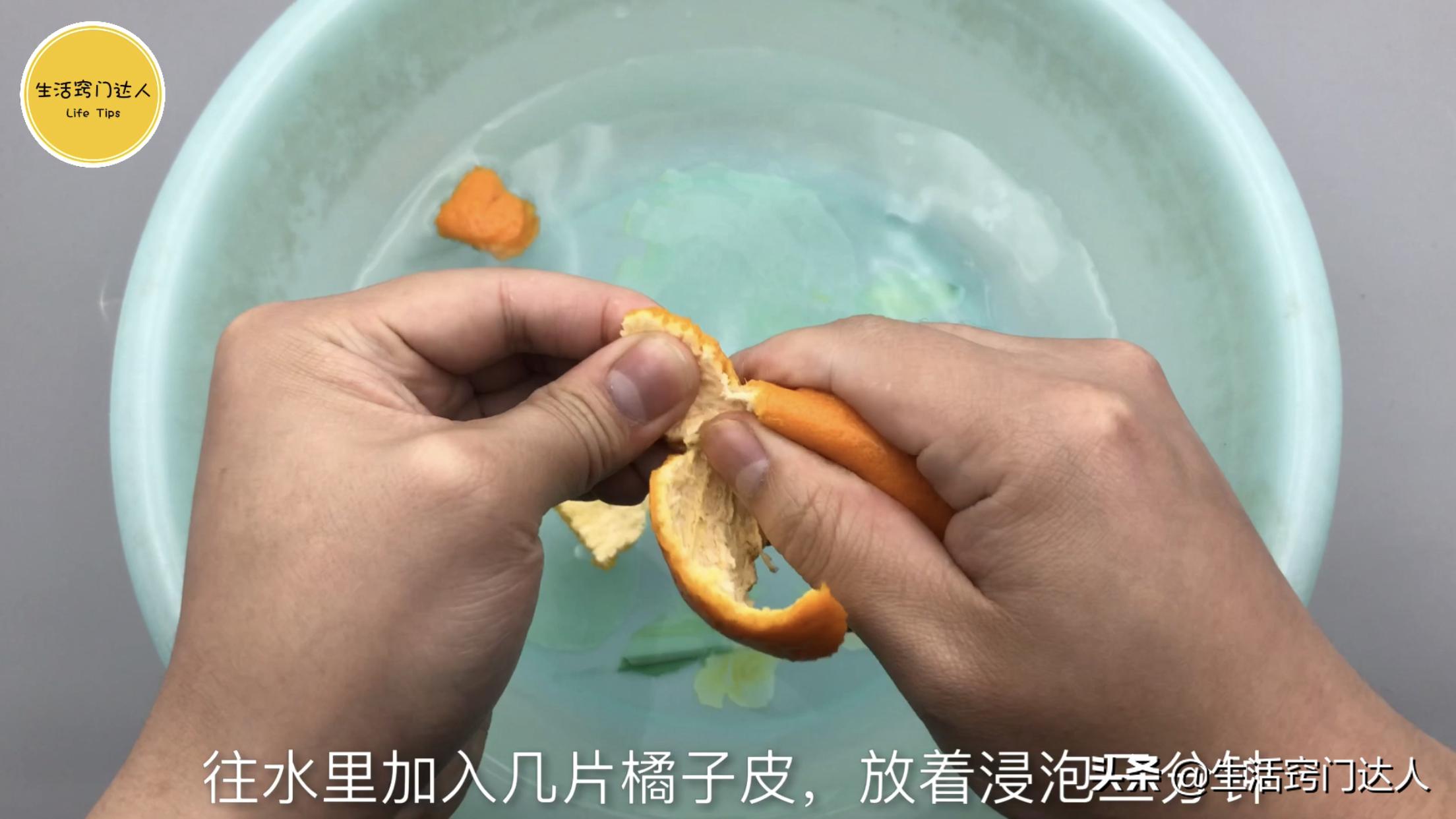橘子皮加盐水加白醋有什么功效,橘子皮加食盐能治老年斑吗怎么用