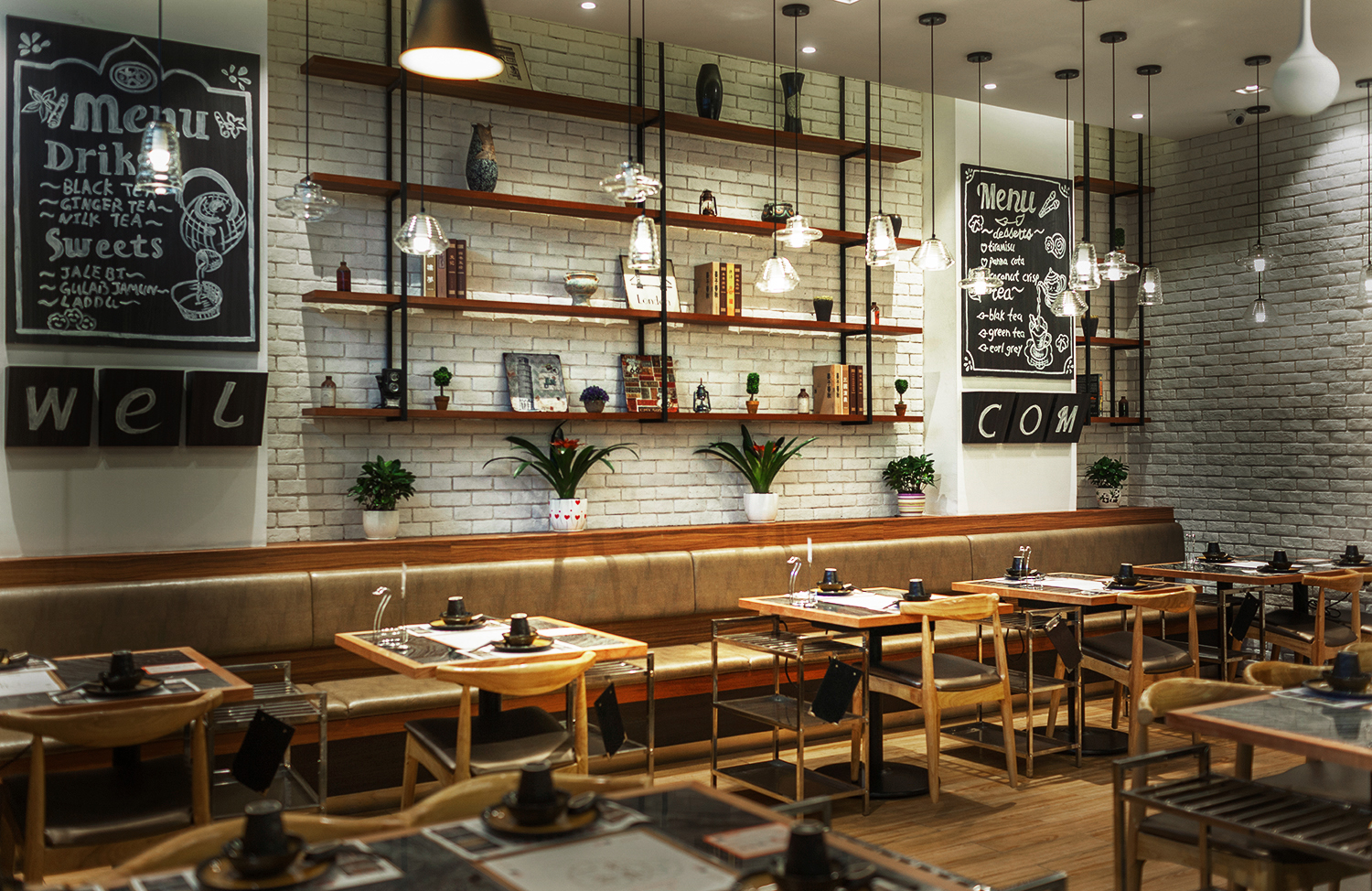 蒙古主题餐厅设计出清新草原风“一米金脊”羊蝎子火锅餐厅设计