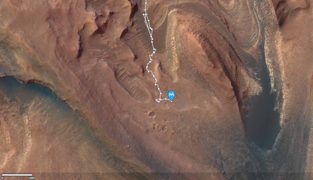 好奇号在火星陨石坑考察,天文探索火星陨石坑